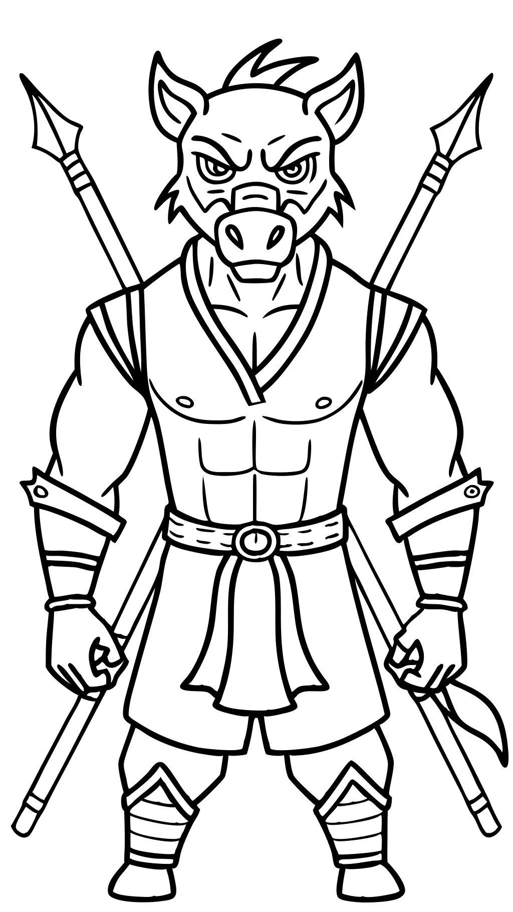 inosuke coloring pages